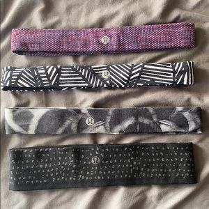 Lululemon headband bundle of 4